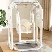 Мини детска крепост за игра с пързалка Feelkids, сива-jTroo.jpeg