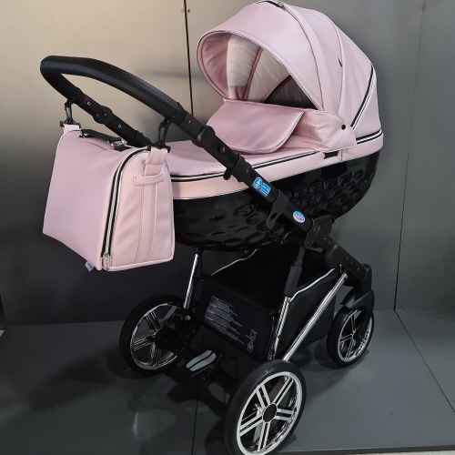 Бебешка количка Adbor 3в1 Avenue 3D, розова