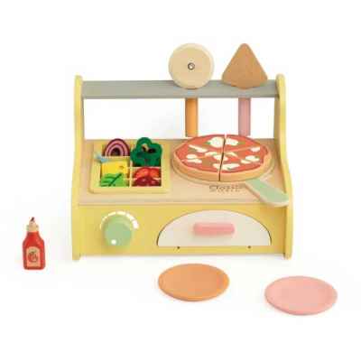 Дървена детска фурна за пици Classic World, с аксесоари