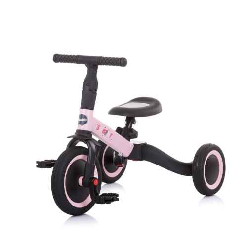 Детска триколка и колело за баланс Chipolino 2в1 Смарти,розова