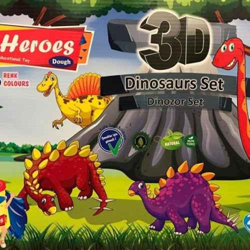 Комплект за моделиране Heroes, 3D Динозаври