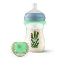Комплект Philips Avent шише Natural Response 3.0 с биберон среден поток, 260 мл + залъгалка Ultra Soft (0-6), светещи-m66in.jpeg