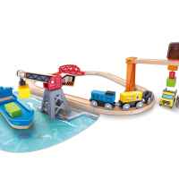 Комплект за игра Hape, Товарно пристанище, 26 части-mHvaF.jpeg