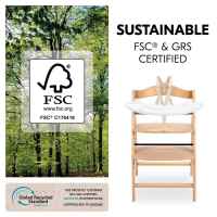 Дървено столче за хранене Hauck Arketa Beech, с Play Tray основа за играчки-njj4r.jpeg