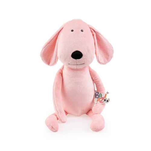Мека играчка за гушкане Bali Bazoo Dog, розов
