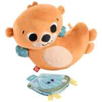 Плюшена сензорна играчка видра 2 в 1 Fisher Price, за игра по корем-q2spG.jpeg