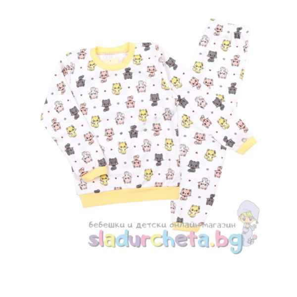 Детска пижама Сибел, Котета и сърца в щампа-qWw45.jpeg