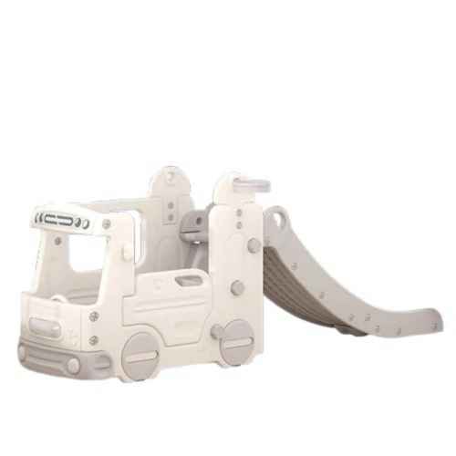 Детски игрален модул автобус с пързалка Feelkids, сив