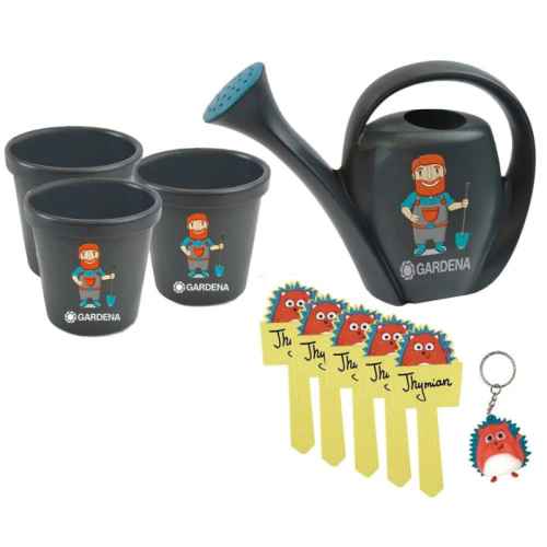Детски комплект за засаждане с лейка Gardena Kids