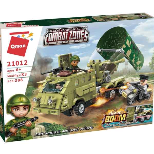 Конструктор Qman, Combat Zone, Бронирана машина против засада, 388 части-sT4p1.jpeg
