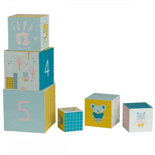 Активни кубчета за кула BABY ART с отпечатъци с боички