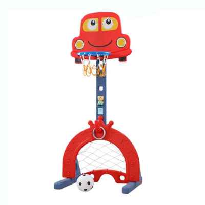 Интерактивен баскетболен кош 6 в 1 Feelkids, червен