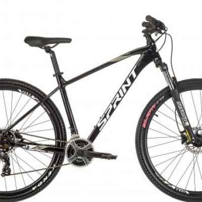 Велосипед Sprint Maverick 29, Черен гланц/бяло