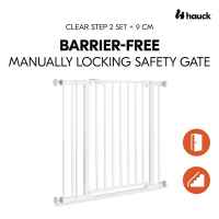 Предпазна преграда за бебе Hauck Clear Step 2 + удължител 9 см, White-uYvK6.jpeg