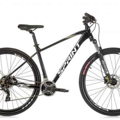 Велосипед Sprint Maverick 27.5, Черен гланц/бяло