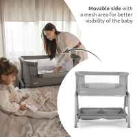 Бебешка мини кошара с падаща преграда 2в1 Lorelli Layla, Beige-vfxAn.jpeg