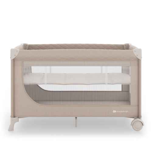 Бебешка сгъваема кошара KinderKraft LEODY UP, Beige