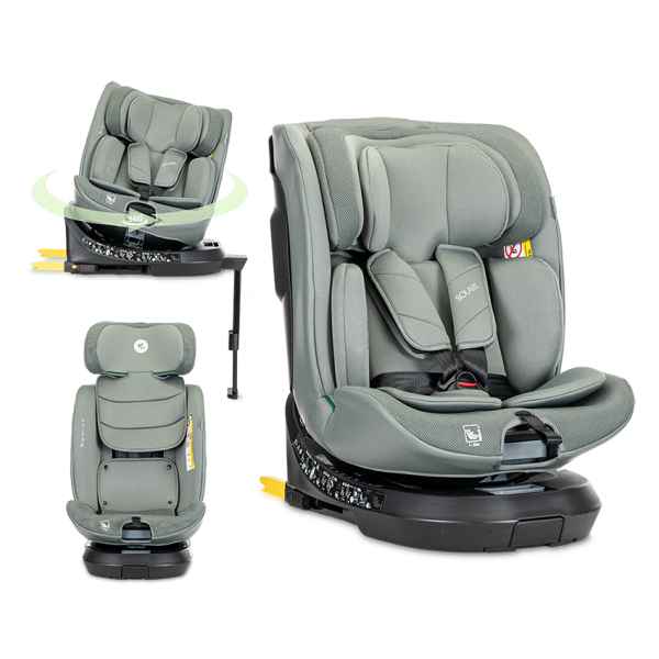 Столче за кола Lorelli Solaris i-Size ISOFIX Support Leg 360, Green-wLUKz.jpeg