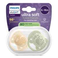 2 бр. залъгалки Philips Avent Ultra Soft 6-18м, неутрални с декор-wnLyI.jpeg