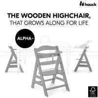 Дървено столче за хранене Hauck Alpha+, Grey-x8JSJ.jpeg
