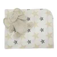 Одеяло с играчка Lorelli Nappy 90х75 см, Бяло с бежово слонче-xYTLL.jpeg