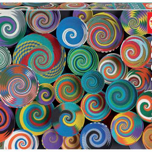 Пъзел Educa, Африкански чинии, 1000 части