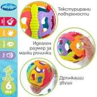 Разноцветна топка дрънкалка Playgro Shake Rattle and Roll Ball, 6м+-z7mdz.jpeg