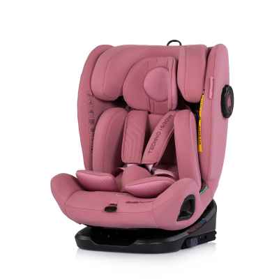 Столче за кола Chipolino Techno iGROW I-size 40-150 см 360, розово