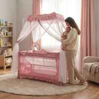 Бебешка кошара Lorelli Magic Sleep, Pink-zMVUj.jpeg
