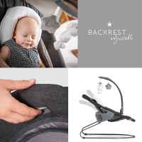 Шезлонг за столче за хранене 2в1 Hauck Alpha+ Bouncer, Deluxe melange grey-zPm0u.jpeg