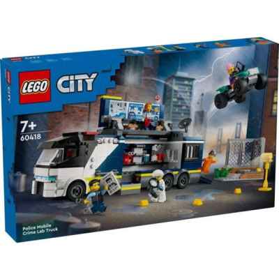 Конструктор LEGO City Камион с мобилна полицейска лаборатория