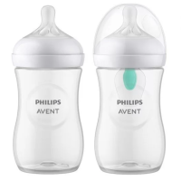 Комплект за новородено Philips AVENT с 4 шишета за хранене Natural Response с биберони без протичане, клапа AirFree, залъгалка Ultra Soft и четка за почистване-01qKZ.png
