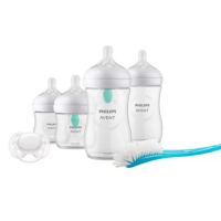 Комплект за новородено Philips AVENT с 4 шишета за хранене Natural Response с биберони без протичане, клапа AirFree, залъгалка Ultra Soft и четка за почистване-03gBG.png