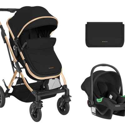 Комбинирана бебешка количка 3в1 Kikka Boo Kaia, Black 2024