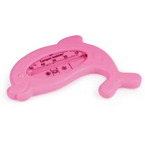 Термометър за баня Canpol, розово делфинче