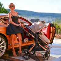 Комбинирана бебешка количка Lorelli Viola, Tropical Flowers-0BWVG.jpeg