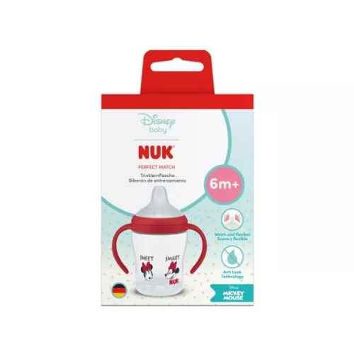 Шише за сок Nuk Perfect Match, 150 мл., 6+мес., Disney, Мини