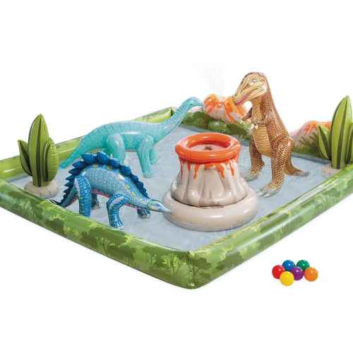 Надуваем център за игра Intex, Джурасик парк