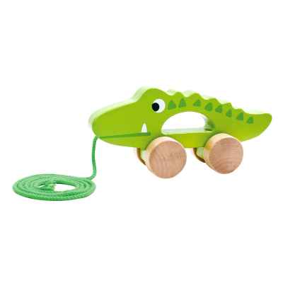 Дървена играчка за дърпане Tooky Toy Crocodile