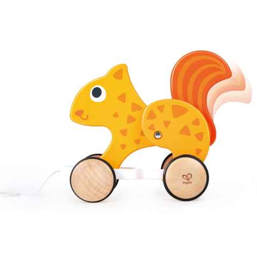 Дървена играчка за дърпане Hape, Катерица