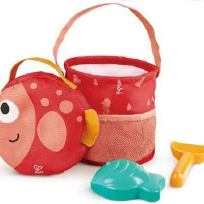 Комплект за пясък, Hape, Сгъваема раница, 4 части