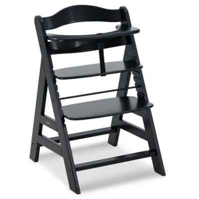 Дървено столче за хранене Hauck Alpha+, Black