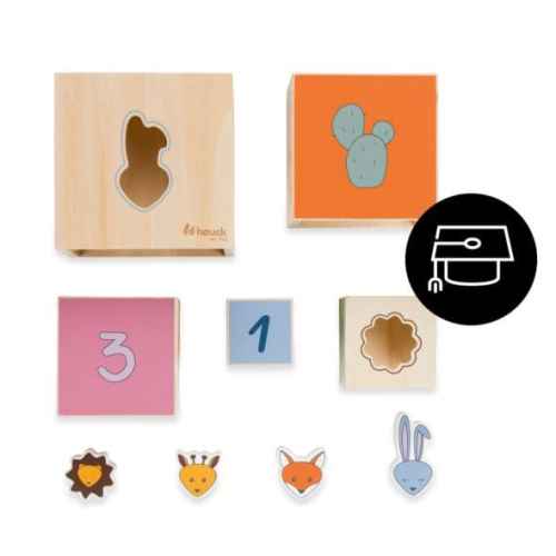 Дървени кубчета кула Hauck Stack N Raise