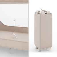 Бебешка сгъваема кошара KinderKraft LEODY UP, с аксесоари, Beige-10RoC.jpeg