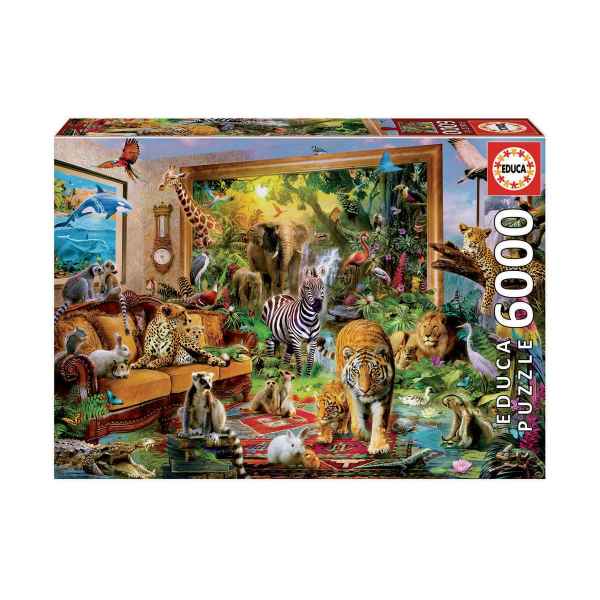 Пъзел Educa, Животинско нашествие, 6000 части-1IuIc.jpeg