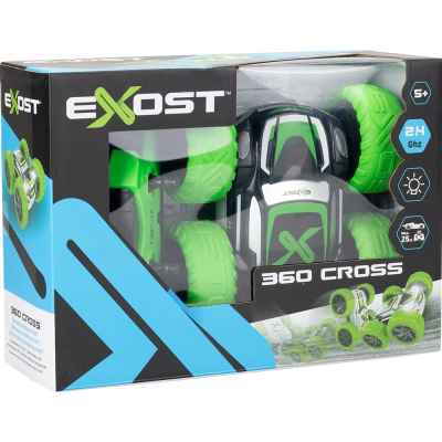 Радиоуправляема кола Exost 360 Cross III Silverlit - зелена