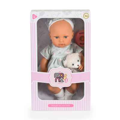 Кукла Moni Toys 30 cm Lovely Baby, с рокля мента