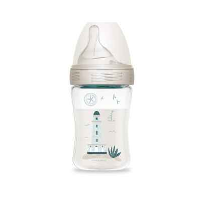 Haberman Canpol антиколик шише за хранене 260 мл, сиво