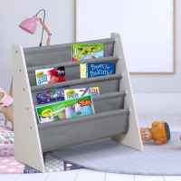 Детска етажерка за книги и играчки GINGER, WHITE/GREY-1qxnz.jpg