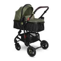 Комбинирана бебешка количка Lorelli Alba Premium, Loden Green + Адаптори-1uxvi.jpeg